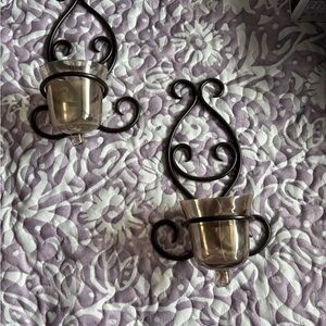 Elegant Black and Gold Wall Sconces